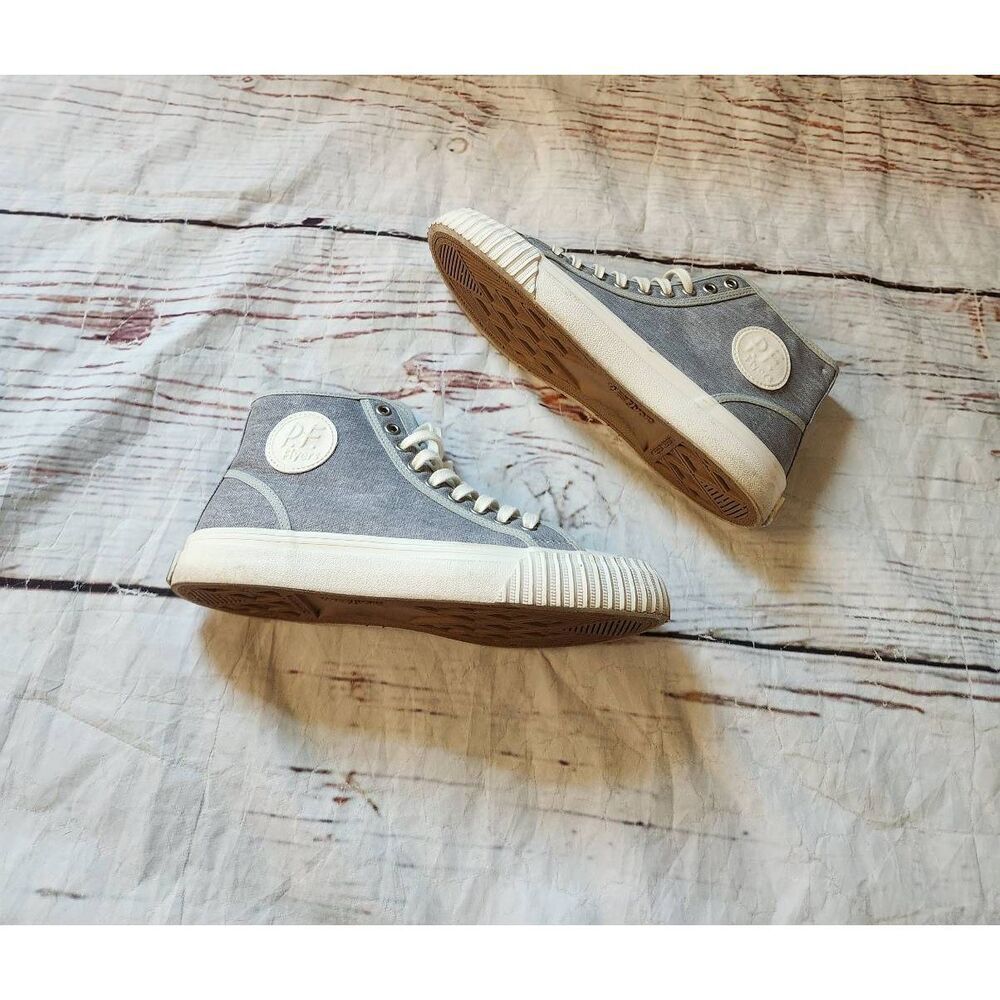 P.F. Flyers Ultimate Gray High Tops Size‎ 9